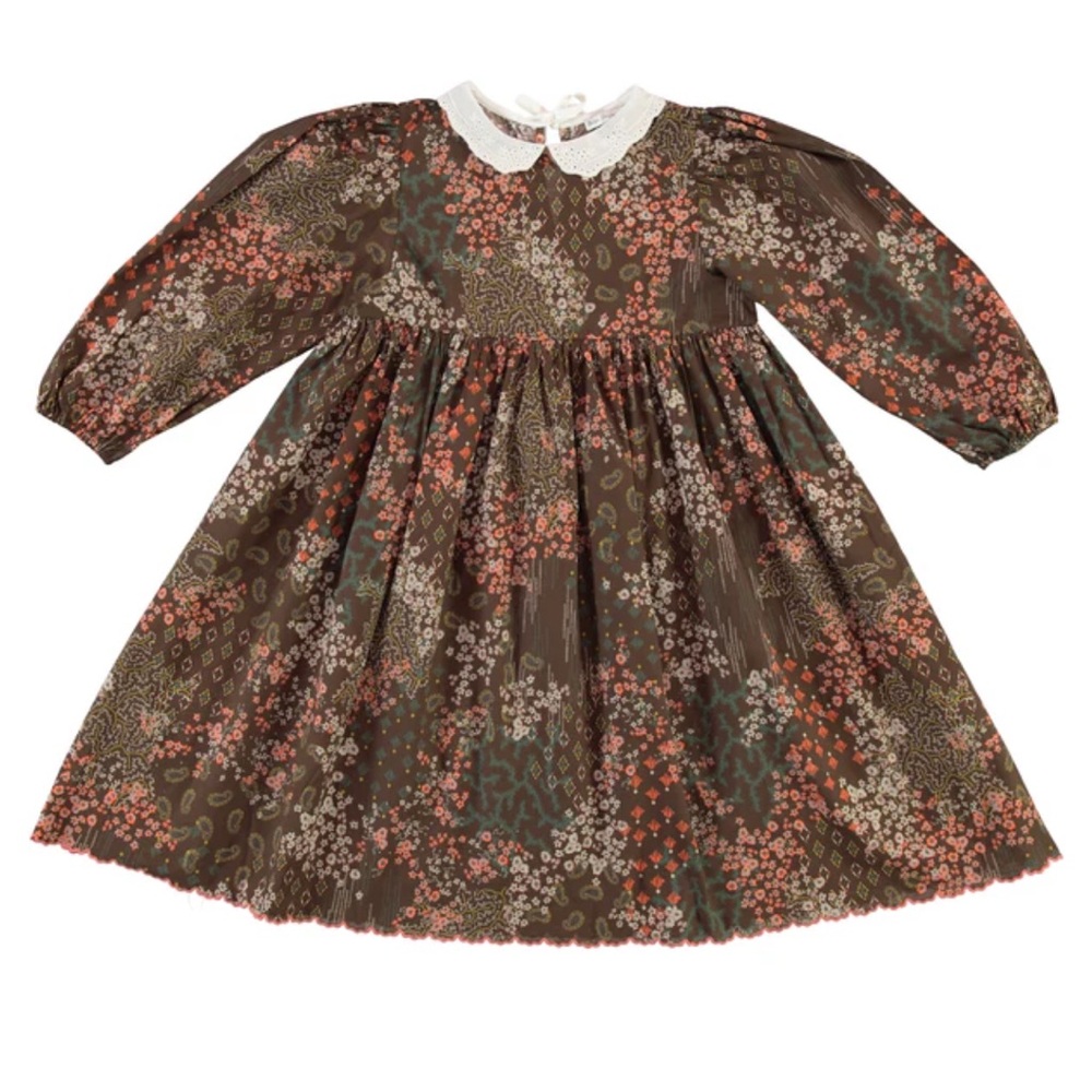 Bebe organic darga ditsy floral  patchwork dress
